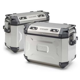 Paire de valises latérales KAPPA K’VOYAGER aluminium 48/37L