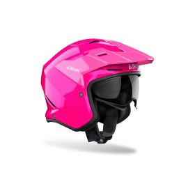 Casque Jet Trial AIROH Kombakt Rose Brillant