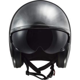 Casco Jet LS2 OF599 SPITFIRE II Jeans Argento Lucido