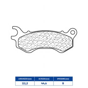 Plaquettes de frein en composé fritté CL BRAKES 3102SC paire