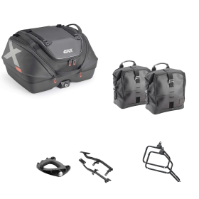 Kit GIVI bauletto X-LINE borsa CORIUM nero 40/16L per HONDA X-ADV