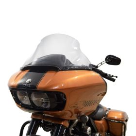 Pare-brise Medium ISOTTA Fumé Clair 350x695mm pour HARLEY DAVIDSON Road Glide