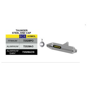 ARROW Thunder Titanium Slip-On Racing Exhaust and Connector for Honda CRF 250 L