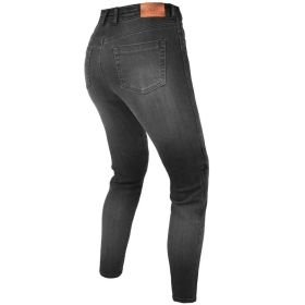 Pantalons de moto femmes REBELHORN CLASSIC III skinny fit noir délavé