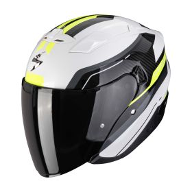 Casco jet urbano Scorpion EXO-230 Hipe bianco giallo fluo