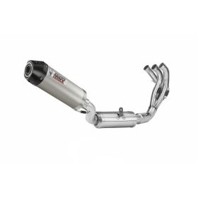 Kompletter MIVV Oval Titan-Auspuff mit Kohlefaser-Kappe für YAMAHA Tracer 9/GT/GT+