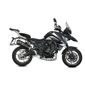 MIVV Échappement Slip-On OVAL en Carbone Homologué pour BENELLI TRK 702/X