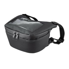 Borsa manubrio PREMIUM QUALITAT con portatelefono nero 23x15x10cm