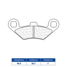 CL BRAKES 2927ATV1 Bremsbeläge Set gesinterte Verbindung für POLARIS