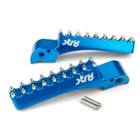 STR8 MX EVO CNC Beifahrerfußrasten Blau BETA RR 50