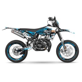 Kit de graphismes Stage6 Blue/Black pour Sherco Sm-r 50 après 2018