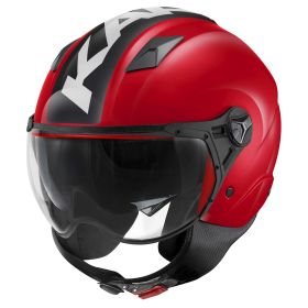 Casque demi-jet KAPPA KV57 Striker rouge blanc