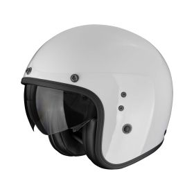 Casco jet cafe racer Scorpion EXO BELFAST EVO Solid grigio chiaro