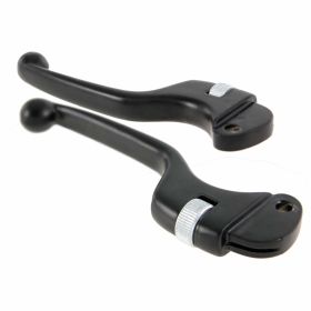 SIP Sporty Clutch/Brake Levers Black Aluminum 2 Pieces Large Ball