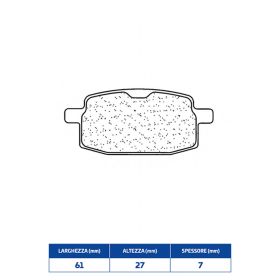Plaquettes de frein en composé fritté CL BRAKES 3029SC paire