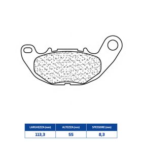 CL BRAKES 3114MSC Bremsbelag-Paar gesinterte Verbindung für YAMAHA