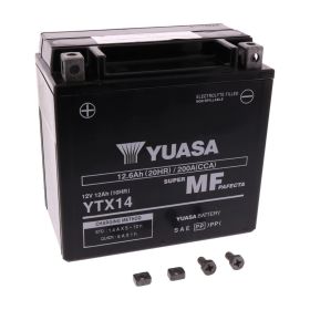 Vorbeladene YUASA YTX14 Batterie 12V 12Ah