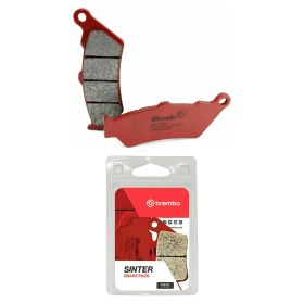 BREMBO Sinterbremsbelagsatz vorne 07BB03SA und hinten 07BB02SP