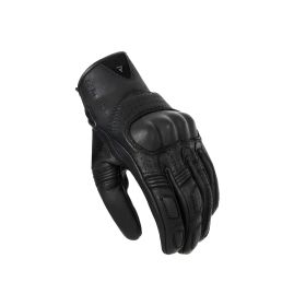 REBELHORN THUG II Black Leather Men's Motorcycle Gloves