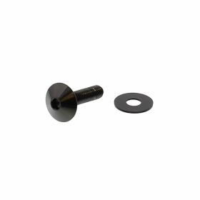JMP Edelstahlschraube Senkkopf M6x1 25mm schwarz eloxiert