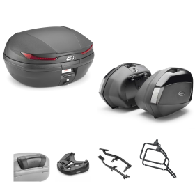 GIVI ARENA V35 TECH Top Case Black Red/Smoke 45/35L for HONDA