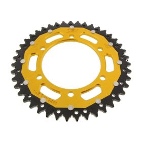 ZF Couronne 43 Dents Pas 525 Noir Or Double ZFD-1876-43-GLD