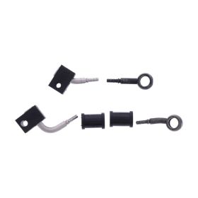 JMP 2 Tuyaux de frein en acier HBF-2027-H-MBK Noir pour Honda CBR 650 FA ABS
