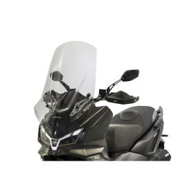 ISOTTA Pare-brise Touring Fumé Clair 775x500mm avec accessoires inclus pour SYM adx