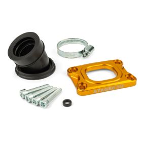 Collettore aspirazione STAGE6 360° giallo per MIKUNI TM24