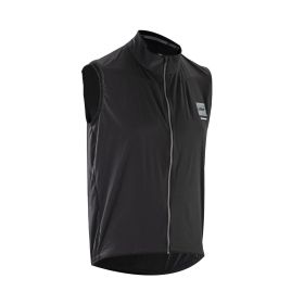 Gilet MTB LEATT antivento Windblock 2.0 nero nylon ripstop traspirante 360°