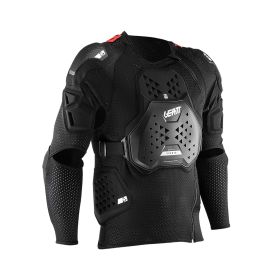 Maglia protettiva moto LEATT 3DF AirFit Hybrid nero maniche lunghe