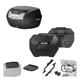 SHAD Complete kit SH40 black and SH38X carbon for KTM 390 Adventure