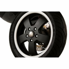 Kit 10 tappi perno ruota PREMIUM QUALITAT cromato per Vespa ET2/ET4/LX