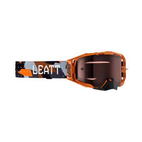 Masque cross LEATT Velocity 6.5 orange noir lentille rose 32%