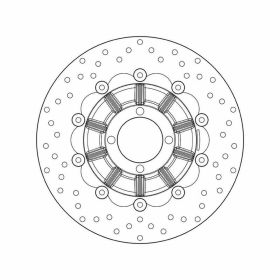 BREMBO schwimmende Bremsscheibe 78B40816 Gold-Serie D.285 Dicke 4mm 4 Löcher für BMW