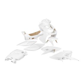 Weißes/Schwarzes str8 Verkleidungs- und Lichtkit für Yamaha Aerox bis 2013