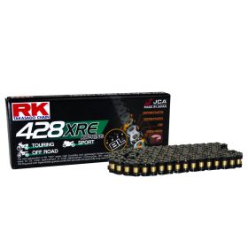 Kit trasmissione RK catena XRE aperta nero 136 maglie 428 corona 62 z pignone 13 z