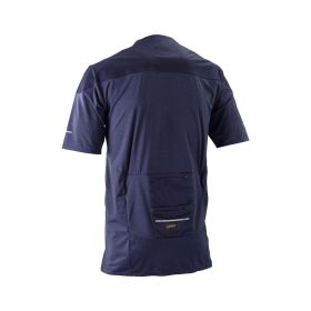 LEATT Trail 6.0 Maillot Cargo VTT Galaxy Blue avec Poche Arrière et UPF 50+