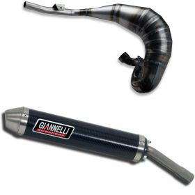 Silencieux carbone GIANNELLI pour échappement enduro/cross 2t Beta RR 50 Enduro/Motard