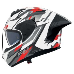 Casco integrale NOLAN N60-6 Sport Corsa 356 bianco nero rosso