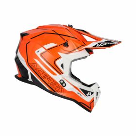 Casco cross ACERBIS Linear 22-06 Graphic arancio/bianco