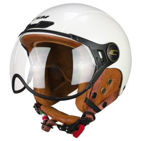 Casque de Ski et E-Bike Approuvé CGM 801V EBI VINTAGE Blanc Nacré