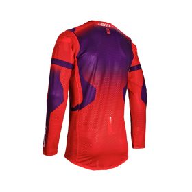 Maillot motocross LEATT Moto 5.5 UltraWeld Sunburn rouge violet filet élastique