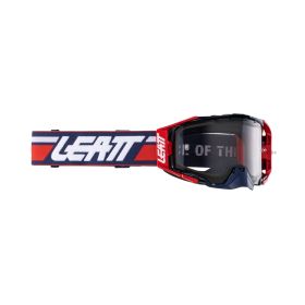 Masque cross LEATT Velocity 6.5 Royal rouge lentille fumée 58%