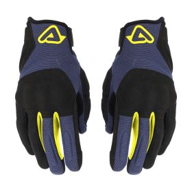 ACERBIS CE PYRAMID Sommer Motorrad Handschuhe Genehmigt Blau Schwarz