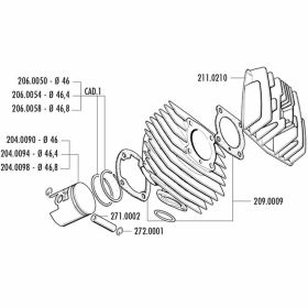 POLINI Thermal Group D.46 Peugeot 103/104/105
