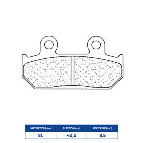Plaquettes de frein CL BRAKES 2252XBK5 en composé fritté pour HONDA