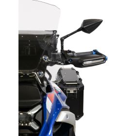 Specchietto manubrio FAR reversibile nero con kit montaggio per Bmw