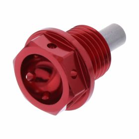 Tappo scarico olio racing JMP magnetico M14X1,50 12mm rosso