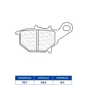 Plaquettes de frein arrière en composé fritté CL BRAKES 1152X59 pour SUZUKI